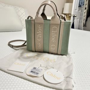 Chloé Woody Mini Leather Tote